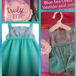 American Girl Blue Sea Dress Truly Me 2018- 2019 Collection For 18" Doll